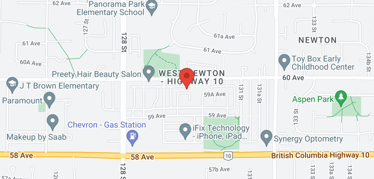 map of 12979 59A AVENUE